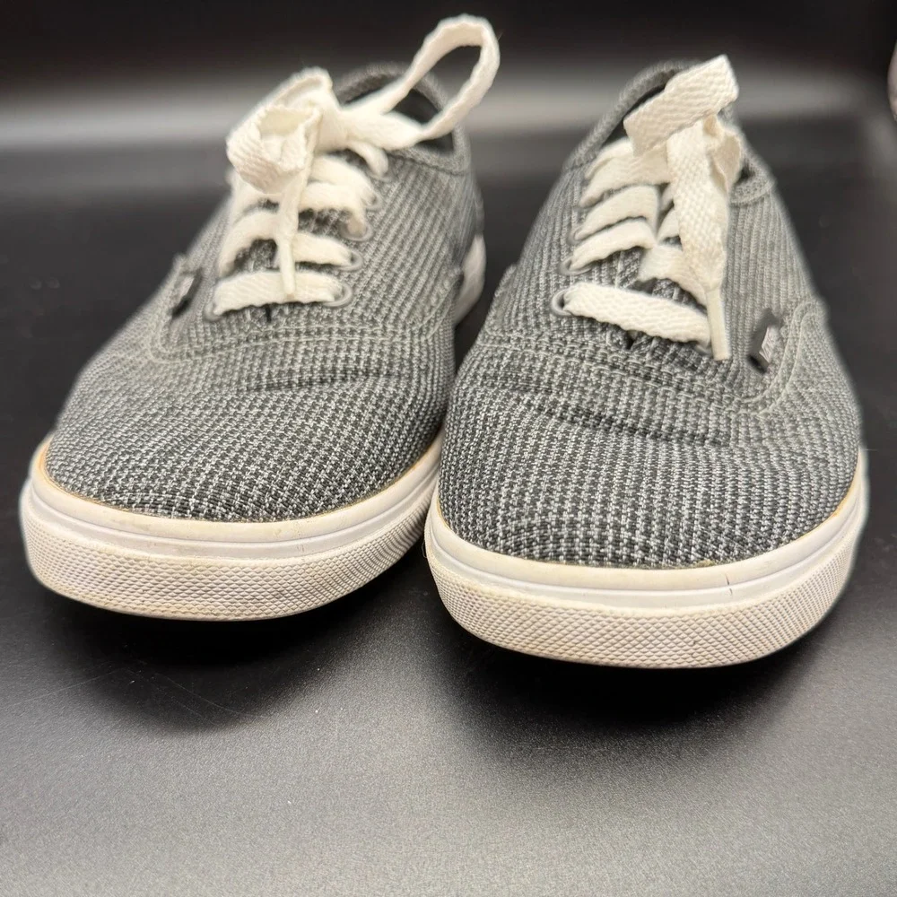 Vans Authentic Lo Pro Grey White Houndstooth Textile‎ Sneakers Womens 8 Mens 6.5